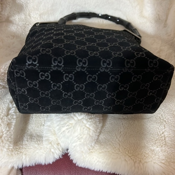 Gucci suede bamboo handle hobo - Picture 3 of 16